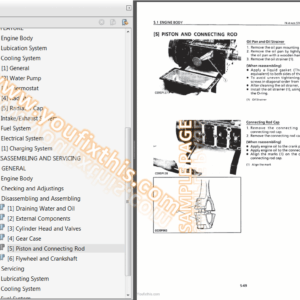 Hitachi EX25-2 EX30-2 EX35-2 EX40-2 EX45-2 Repair Manual [Excavator]
