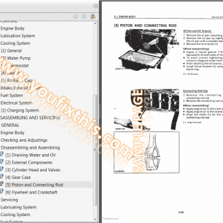 Hitachi EX12-2 EX15-2 EX18-2 EX22-2 Repair Manual [Excavator]