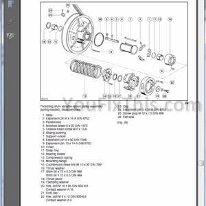 Claas Lexion 405 410 415 420 430 440 450 460 Repair Manual [combine harvester]