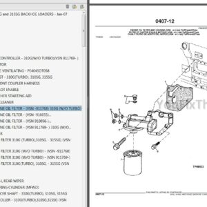 John Deere 310SG 315SG Technical Manual [Backhoe Loader]