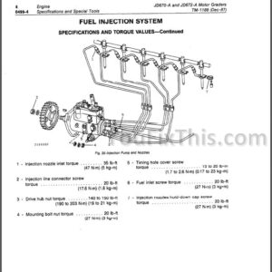 John Deere 670A 672A Repair Manual [Motor Grader]