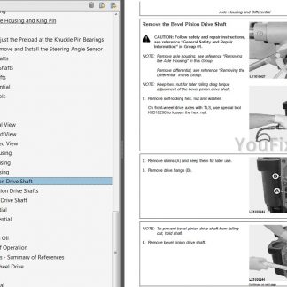 John Deere Front-Wheel Drive Axles 730 733 740 745 750 Component Technical Manual