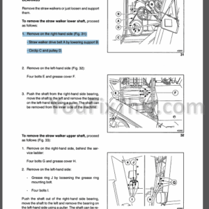 New Holland TX60 Series Service Manual [Combine]