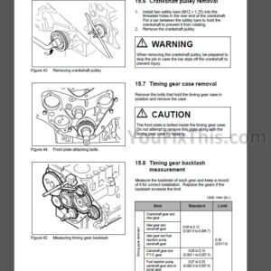 Mitsubishi S3L S3L-T S3L2 S3L2-T S4L S4L-T S4L2 S4L2-T Repair Manual [Engine]