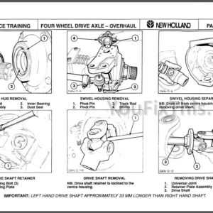 New Holland Ford Series 70 Fiat Series G Repair Manual