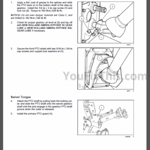 New Holland H7230 H7330 Repair Manual [Discbine Mower-Conditioner]