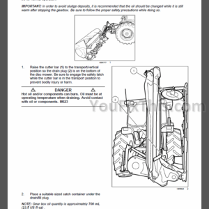 New Holland HM234 HM235 HM236 Repair Manual [Disc Mower]