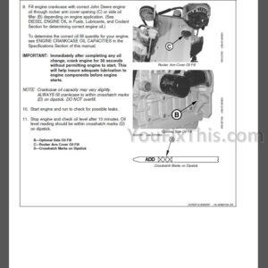 John Deere POWERTECH 2.4L & 3.0L Diesel Engines Repair and Operator's Manuals