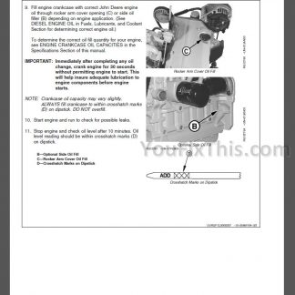 John Deere POWERTECH 2.4L & 3.0L Diesel Engines Repair and Operator's Manuals