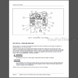 New Holland Rustler 120 125 Operators Manual