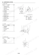 1c1b2cb5-b-components-system-250 Components system page for the selector valve, with the numbered parts list and quantity column beside the sectional drawing