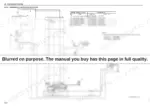 1c1b2cb5-b-hydraulic-schematic-158 E80BMSR standard specification hydraulic circuit, showing the main pump, hydraulic tank and the main control valve with its 32.3 MPa settings, the boom swing and dozer sections, beside a parts table naming the control valve assembly, boom, swing and dozer cylinders and the pilot valve with their part numbers