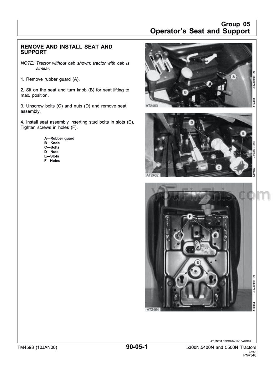 John Deere 5300N 5400N 5500N Operation and Repair Technical Manual - Image 5