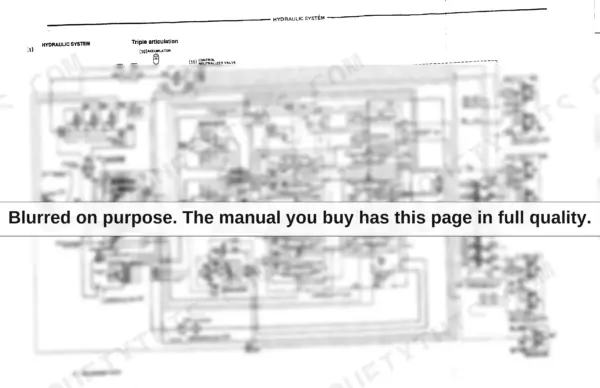 FiatAllis FX210, FX210LC Repair Manual — Hydraulic Schematic