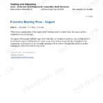 Caterpillar 3116 engine testing and adjusting page, Excessive Bearing Wear - Inspect, on a restricted oil supply passage as the cause of early bearing wear