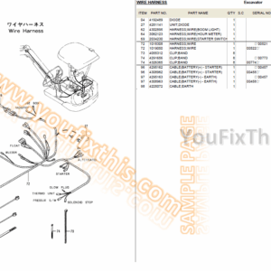Hitachi EX50-UR Illustrated Parts List Manual [Excavator]