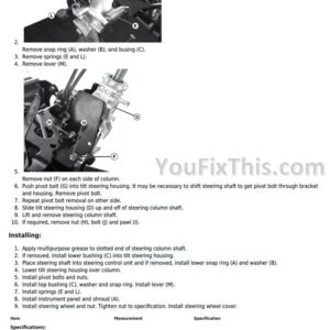 John Deere X700 X740 X748 Ultimate Select Series Tractors (Export Edition) Technical Repair Manual
