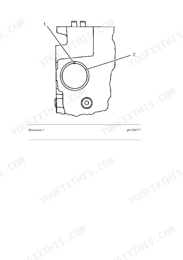 Cat 3116 engine rebuild step with two workshop photographs: the upper main bearings seated in the cylinder block, and the crankshaft being lowered in on lifting straps