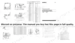 b2bb2497-b-wiring-schematic-3951 Caterpillar 320, 320N, 320L and 320S electrical schematic SENR6242, a fold-out sheet with machine harness connector and component location drawings for Areas A to F, a Component Location table pairing each component with its schematic grid reference, a Harness Connector Location table by contact count, and the schematic symbol keys
