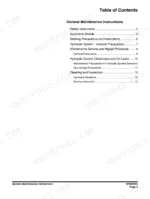 c39c4ca4-b2-toc-105 Doosan DX380LC-3 service manual table of contents for general maintenance, safety, and hydraulic system instructions.