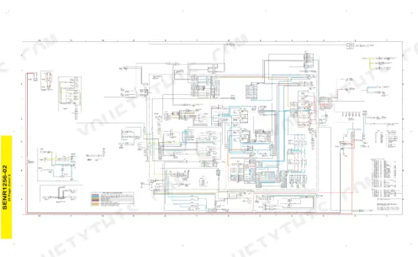 Caterpillar D3C, D4C, D5C Series III repair manual — color electrical system schematic, p. 2917