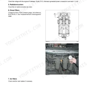 CLAAS Ares 547 workshop manual - Engine & Injection System, Checking procedure