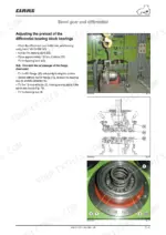 claas-renault-ares-547-697-workshop-manual-page-460 CLAAS Ares 547 workshop manual - Transmission & Powershift - Group C, Adjusting the preload