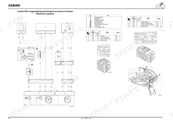claas-renault-celtis-426-446-repair-manual-electrical-wiring-cab-1181 CLAAS Celtis 426 repair manual - Electrical, Wiring & Cab, (Electronic injection)