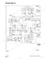 daewoo-solar-400lc-v-hydraulic-excavator-shop-manual-2023-7140ae-wiring-586 Daewoo Solar 400LC-V electrical schematic showing LCD gauge panel, EPOS-V controller, and various sensor wiring connections.