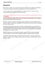 db6c4307-b-page-5 John Deere 5050E, 5055E, 5065E, 5075E technical manual foreword page explaining repair and operation sections.
