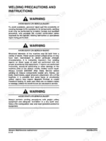 doosan-dx235lcr-5-shop-general-maintenance-116 Doosan DX235LCR-5 shop manual - General Maintenance Instructions, Welding Precautions