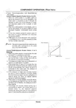 fda966db-b-exploded-view-250 A technical manual page detailing the operational procedure of a pilot valve, covering neutral and metering states, accompanied by a pilot pressure graph.