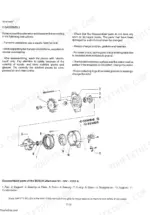 fiat-hitachi-fd-175-crawler-dozer-service-manual-604-06-572-exploded-view-560 Fiat-Hitachi FD175: Exploded view and disassembly instructions for Bosch N1 28V 10/55A alternator.
