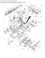 Ford 5610 exploded view diagram of the hydraulic lift cover assembly and related internal linkage components.