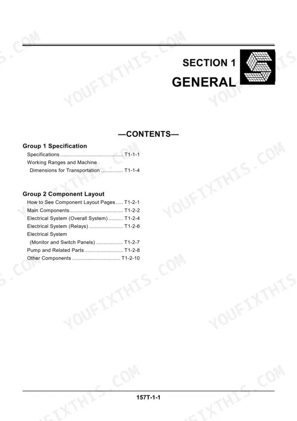 Hitachi EX200-5 repair manual - System Operation & Component Function, SHFLILFDWLRQV \u00ef\u00ef\u00ef\u00ef\u00ef\u00ef\u00ef\u00ef\u00ef\u00ef\u00ef\u00ef\u00ef\u00ef\u00ef\u00ef\u00ef\u00ef\u00ef\u00ef\u00ef\u00ef\u00ef\u00ef\u00ef\u00ef\u00ef\u00ef\u00ef\u00ef\u00ef\u00ef\u00ef\u00ef\u00ef\u00ef\u00ef\u00ef\u00ef\u00ef\u00ef\u00ef 7\u00ec\u00f0\u00ec\u00f0\u00ec