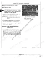John Deere 4045, 6068, 7720, 7820 Series: Procedure to remove and install the high pressure common rail pressure limiter.