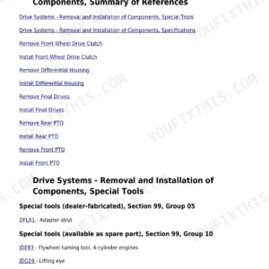 John Deere 5080R repair manual - Drive Systems, Section 56 - DRIVE SYSTEMS