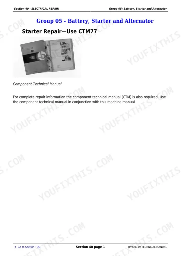 john-deere-5203s-5610-repair-manual-tractors-electrical-repair-451 John Deere 5203S repair manual - Electrical Repair, Section 40 - ELECTRICAL REPAIR