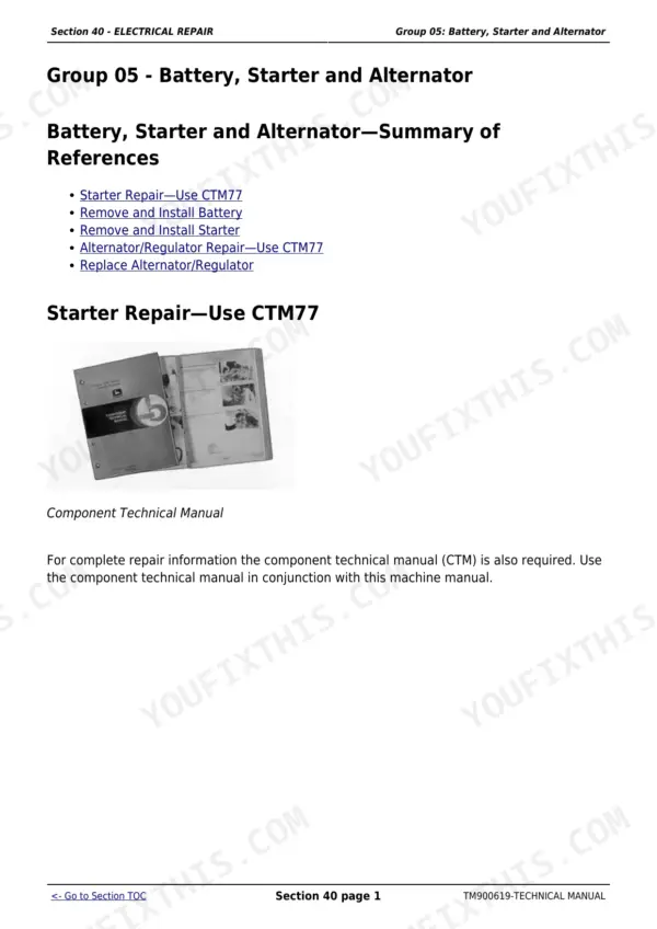john-deere-5310-5050e-5210-5055e-5060e-5065e-5075e-repair-manual-tractor-india-edition.pdf-electrical-repair-463 John Deere 5310 repair manual - Electrical Repair, Section 40 - ELECTRICAL REPAIR