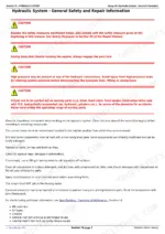 john-deere-6140r-6210re-repair-manual-tm403919-hydraulic-system-1374 John Deere 6140R-6210RE hydraulic system safety and repair procedures, including caution notes and component cleaning guidelines.