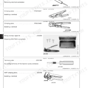John Deere 6820 technical manual - Electrical equipment, Electrical connectors