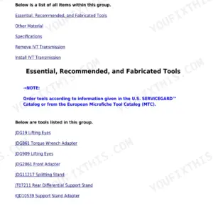 John Deere 7200R repair manual - AutoPowr/IVT Transmission, Section 51 - AUTOPOWR/IVT TRANSMISSION