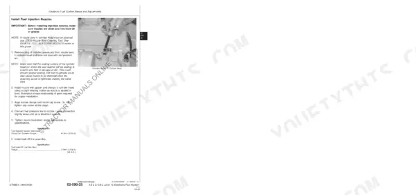 John Deere PowerTech 4.5L component technical manual - Tools & Specifications, Electronic Fuel System Repair and Adjustments