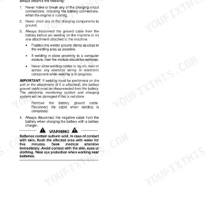 New Holland FX25 repair manual - FX25-FX450 Model Repair Manuals, General Information