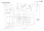 takeuchi-tb128fr-mini-excavator-shop-manual-hydraulic-37 Takeuchi TB128FR hydraulic circuit diagram showing control valve, cylinders, swivel joint, and main relief pressure specifications.