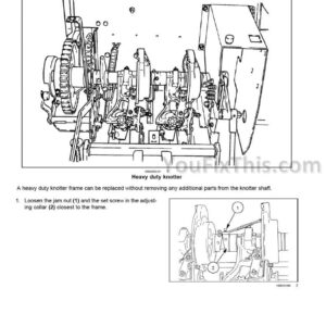 New Holland BC5050 BC5060 BC5070 BC5080 Repair Manual [Square Baler] 47936444