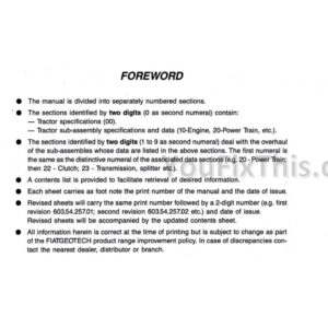 Fiat 55-65 60-65 70-65 80-65 465C 565C 665C 765C Workshop Manual