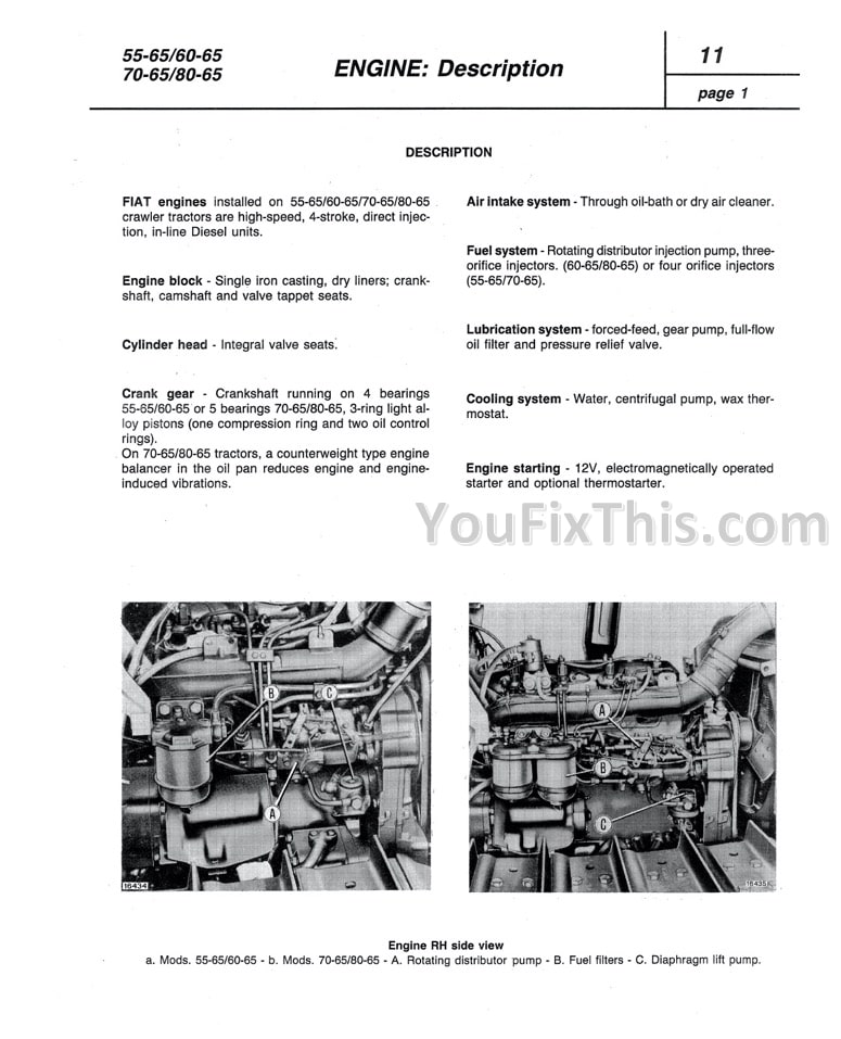 Fiat 55-65 60-65 70-65 80-65 465C 565C 665C 765C Workshop Manual - Image 6