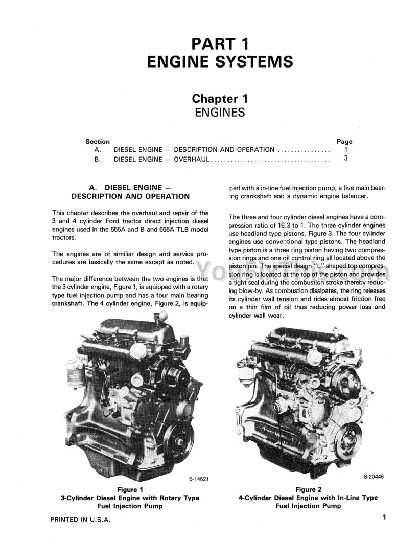 Ford New Holland 555A 5558 655A Repair Manual [Tractor Loader Backhoe] - Image 3