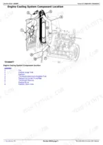 john-deere-318d-to-323d-skid-steer-loader-technical-manual-tm11398-exploded-view-164 John Deere 318D, 319D, 320D, 323D engine cooling system component location diagram with numbered parts legend.